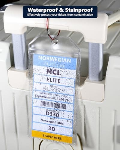 5 Pack Cruise Luggage Tag Holder, Cruise Luggage Tag Holder can be Used for 2025Carnival, NCL, MSC Cruises, and Princess Ships 6