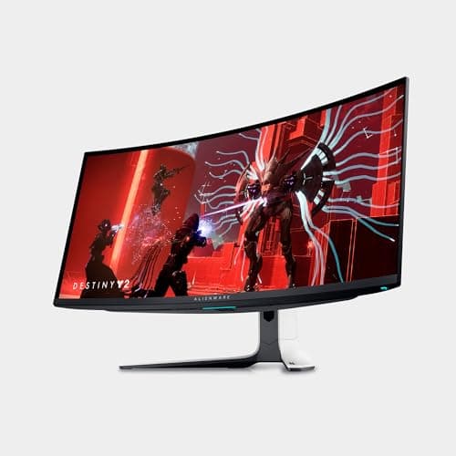 Alienware AW3423DW Curved Gaming Monitor 34.18 inch Quantom Dot-OLED 1800R Display, 3440x1440 Pixels at 175Hz, True 0.1ms Gray-to-Gray, 1M:1 Contrast Ratio, 1.07 Billions Colors - Lunar Light 11