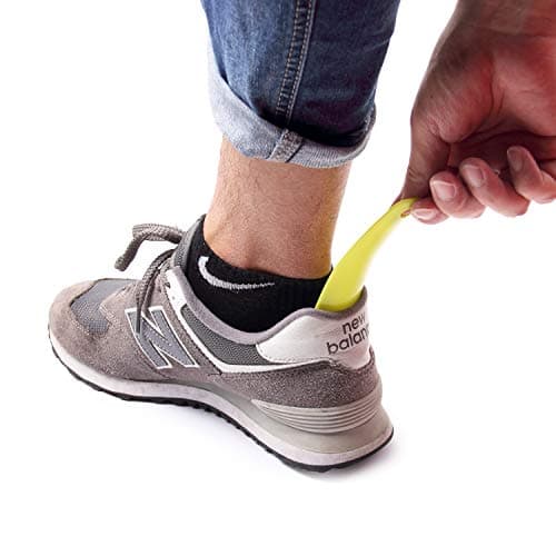 Arroyner 10Pcs Plastic Shoe Horn 6.3" Travel Shoe Horn for Men, Women and Kids Random Color 6