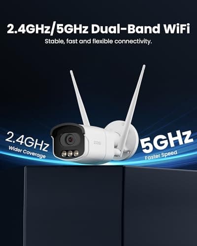 ZOSI C186 3K 5MP Aurora Lux WiFi Camera with Unveiling True Full Color Night, 2.4/5GHz Dual Band WiFi, AI Person & Vehicle Detect, F1.0 Super Aperture, 1/1.79" Super Sensor, HDR Technology, 2-Way Talk 8