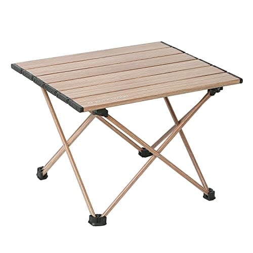ROCK CLOUD Portable Camping Table Ultralight Aluminum Folding Beach Table Camp for Camping Hiking Backpacking Outdoor Picnic, Small