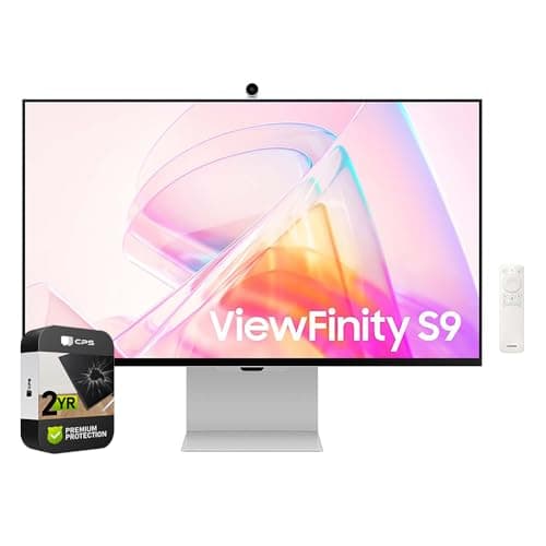 Samsung LS27C900PANXZA 27 inch ViewFinity S9 5K IPS Smart Monitor Bundle with 2 YR CPS Enhanced Protection Pack