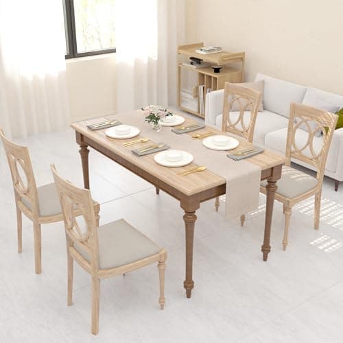Soft Caddice Faux Linen 2 Piece Fabric in 1 Table Runner, eco-Friendly Fabric Handcrafted Runner, Natural Linen 12 x 36 Inch 5