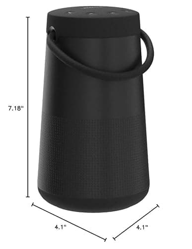 Bose SoundLink Revolve+ (Series II) Bluetooth Speaker, Portable Speaker with Microphone, Wireless and Water Resistant with 360 Degree Sound, Long Lasting Battery and Handle, Black 7