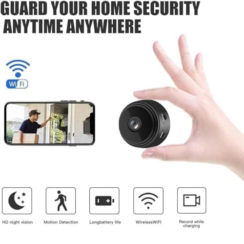 Orbicam - Orbicam Magnetic Mini Security Camera, Orbicam Camera, Orbicam Security Camera, Mini 1080p Hd Camera, Night Vision Motion Detection Security Cam with App (2Pcs) 8
