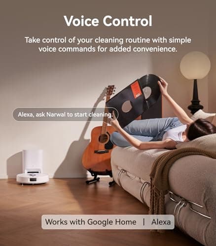 NARWAL Freo S Robot Vacuum and Mop Combo, 8000Pa Suction, 180 Days Hands Free, Self-Emptying Base, LDS Navigation, Obstacle Avoidance, Robot Vacuum Cleaner for Pet Hair & Hard Floors 6