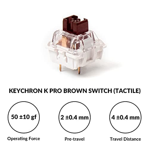 Keychron V6 Wired Custom Mechanical Keyboard Knob Version, Full-size QMK/VIA Programmable Macro with Hot-swappable Keychron K Pro Brown Switch Compatible with Mac Windows Linux Black (Non-Transparent) 7