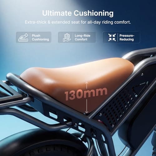 DEEPOWER Electric Bike for Adults,2000W Peak Motor&32MPH Electric Dirt Bike，48V 20AH/35AH/60AH Battery, 70-160 Max Miles,Dual Suspension Ebikes for Adults, 20" Fat Tire E Bike 5