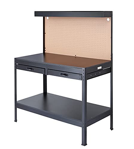 Olympia Tools Multipurpose Workbench With Power Outlets and Light, 410-014-0111 , Black 5
