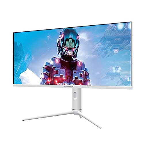 Sceptre IPS 34" White UltraWide Monitor 3440 x 1440p HDR400 1ms up to 144Hz 95% DCI-P3 PIP PBP DisplayPort HDMI USB-C Height Adjustable (E345B-QUN168W) 6