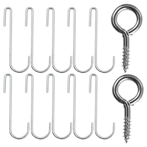 Sorbus® Pot and Pan Rack for Ceiling with Hooks — Decorative Oval Mounted Storage Rack — Multi-Purpose Organizer for Home, Restaurant, Kitchen Cookware, Utensils, Books, Household (Hanging Chrome) 9