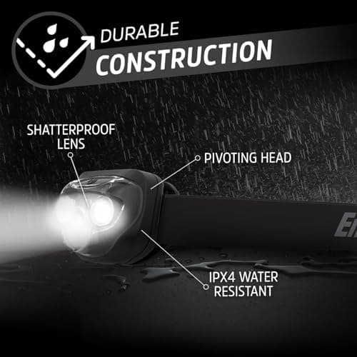 Energizer LED Headlamp PRO (2-Pack), IPX4 Water Resistant Headlamps, High-Performance Head Light for Outdoors, Camping, Running, Storm, Survival LED Light for Emergencies (Batteries Included) 5