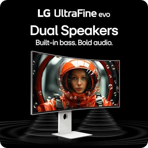 LG 40U990A-W 40-inch Ultrafine evo 5K2K WUHD (5120 x 2160) Nano IPS Curved Monitor, Thunderbolt 5, DisplayHDR 600, Built-in Speaker, 120Hz, HDMI 2.1, DP 2.1, USB C, Tilt/Height/Swivel Stand, White 12