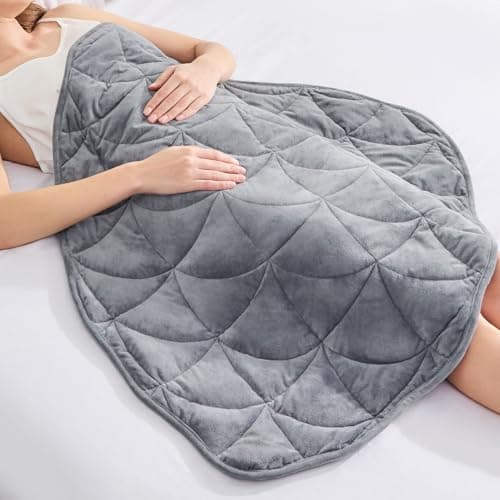 immtree Weighted Lap Blanket for Adults 5lbs, Small Weighted Blanket for Travel, Calming, Relaxing, Sleeping, Napping, All-Season Weighted Lap Pad-Machine Washable-30 x40 XXL Size for Full Coverage