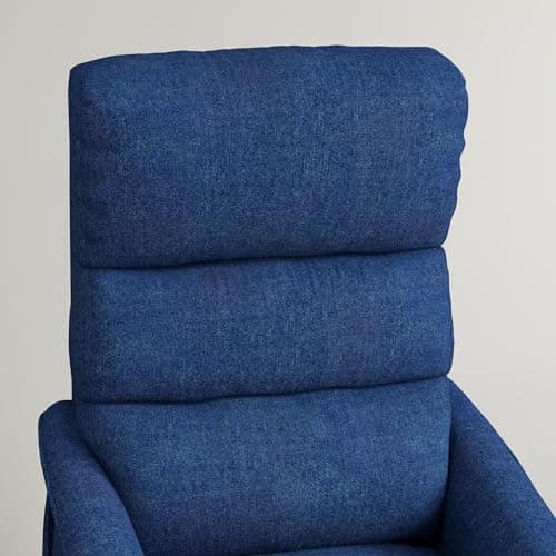 HOMCOM Power Lift Recliner Chair for Elderly, Easy Assembly, Fabric Lift Chair for Adults, Recliner Sofa with Remote Control, Side Pockets for Living Room, Dark Blue 8