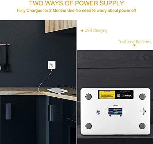 MegaWise Precision Food Scale, 33lb Waterproof Rechargeable Digital Kitchen Scale, 1g/0.04oz Precise Graduation, Weight Grams and Ounces for Cooking Baking, 5 Units Conversion, Tare Function 7