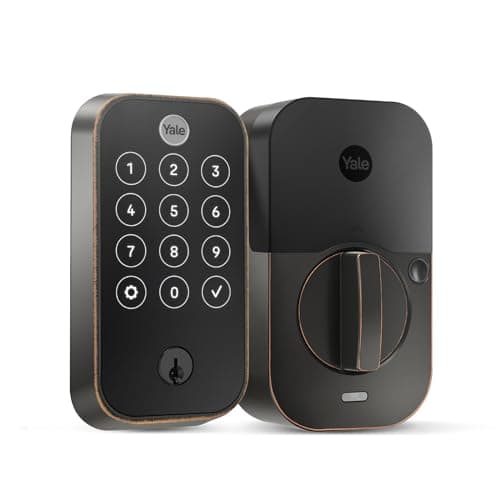 Yale Security Lock 2 Touch Deadbolt, Oil Rubbed Bronze Biometric Fingerprint Entry Door Lock with Digital Keypad for Code Entry (No Wi-Fi), YRD420-F-BLE-0BP