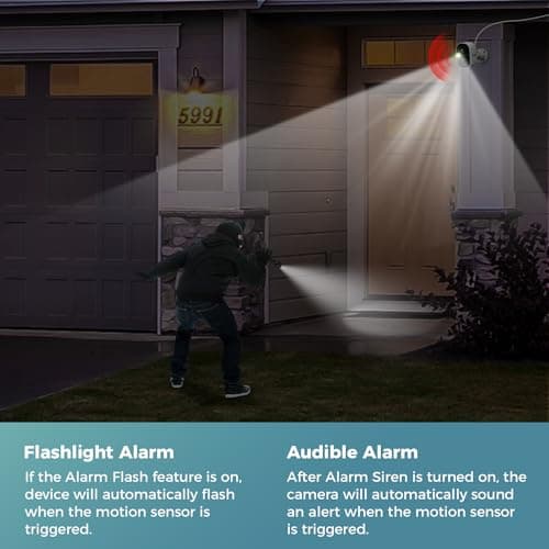 Sovmiku 2CG6 Solar Security Camera Wireless Outdoor,Battery Powered,Easy to Setup,PIR Motion Detection,Two Way Audio, Audible Flashlight Siren,2.4GHz Wi-Fi Color Night Vision, 180 Days Exchange Policy 9