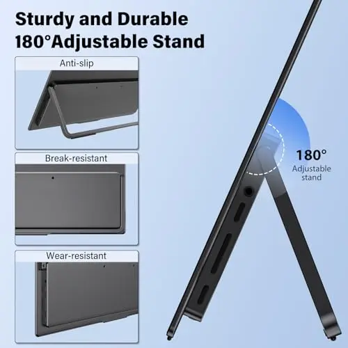 InnoView 14 Inch OLED Portable Monitor 4k UHD 3840x2400 Portable Monitor 100% DCI-P3 | 100000:1Contrast | Built-in Speakers, Travel Monitors for Laptop PC MAC Phone PS4 Xbox Switch 6