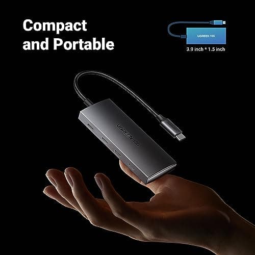 UGREEN Revodok USB C Hub 10Gbps, 4 Ports USB 3.2 Data Only Adapter, High Speed Multiport Splitter for MacBook Air/Pro, iMac, iPad Pro, iPhone 15/15 Pro, Galaxy S23, and More 7