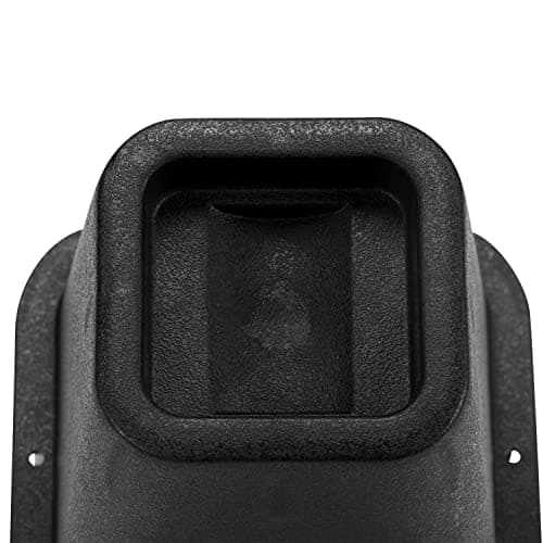 Simplify 6 Inch Bed Riser | Pack of 4 | Bed & Furniture Lifter Wheel Grooves | Under-Bed Storage | Bedroom & Dorm | Black 6