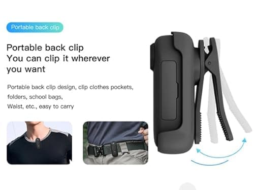 FOUKWAKC H7 64GB 1080P Thumb Action Camera, Mini Body Cameras, Wearable Pocket Vlogging Camera with Magnetic Lanyard, Small Portable Body Cam Helmet Cam for Work, Cycling, Travel, Pet Walking 5