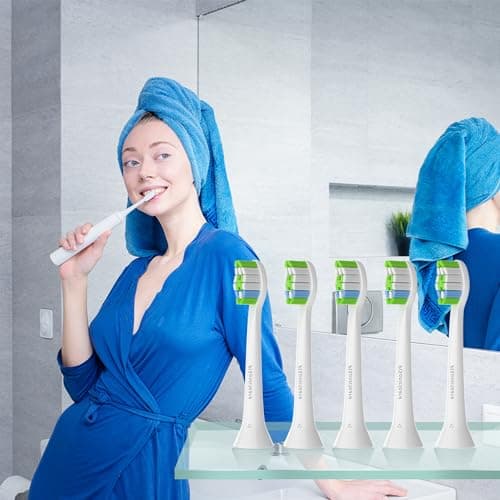 Pisonicleara Replacement Toothbrush Heads(10-pc) Compatible with Philips Sonicare Electric Tooth Brush Electric Tooth Brush Refill 4100 Hx6920 Hx9023 7