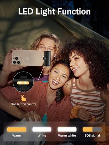 Taegila 2 Pack Portable Phone Charger for iPhone 15/16/17 Series, 5000mAh USB-C Power Bank with Built-in Cable & LCD Display, Mini Battery Pack, Fast Charging for Samsung, Google Pixel, and More 5