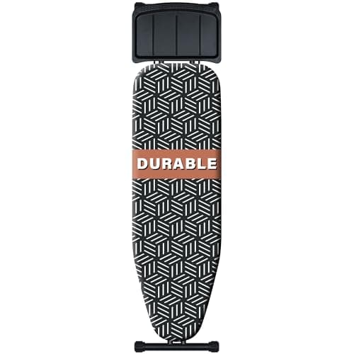 caius Ironing Board with Iron Rest, Ironing Area 43"x13" Heavy Duty, Easy to Fold