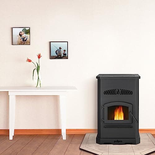 PelPro PP150 Pellet Stove for Home Heating - 150 lb Hopper, 49,200 BTU Heats up to 2,500 Sq. Ft., Easy-Dial Temp Control, Built-in Thermostat with Auto-Ignition, Powerful & Quiet 265CFM Blower 8