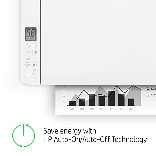 HP Laserjet MFP M140w Wireless Monochrome All-in-One Printer, Copier, Scanner, Phone, Tablet, for Home, Office Use, Easy Setup, Auto-On/Off Technology Compact White 7MD72F (Renewed) 8