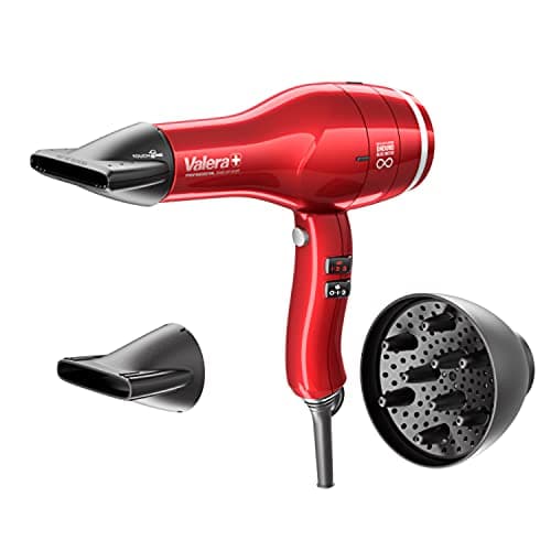 Valera, Swiss Air4ever, Professional, Lightweight, Ionic Hairdryer, Powerful Digital Motor, Sanify Air Purification System, Intelligent Flow Optimization, 6 Temperature/Airflow Settings, 1875 W, Red