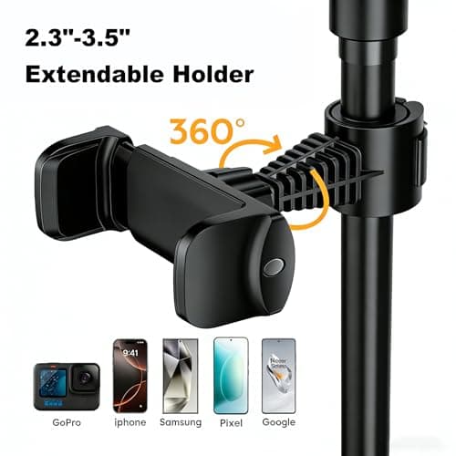 Desk Ring Light with Stand and Phone Holder, 3000K-6500K Adjustable Computer Ringlight, Video Conference Light for Zoom Meeting, Video Calls, Webcam, Desktop Light for Video Recording, CRI 97.8 6