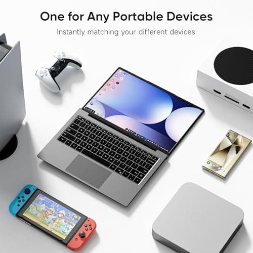 Portable Monitor with Keyboard, 14.1Inch Lapdock Monitor Built-in 5000mAh Battery, 1080P HDR IPS Portable Display for Laptop, Steam Deck, Nintendo Switch, Windows, Mac 6