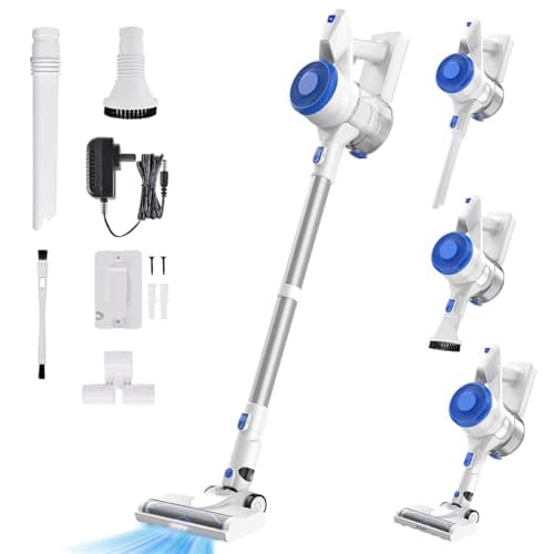 Cordless Vacuum Cleaner for Home, 23KPa Powerful Suction, Anti-Wrap Brush Roll & 5 LED Lights for Dark Corners, 35-Min Runtime, 2.6lb Lightweight Stick Vacuum for Hardwood