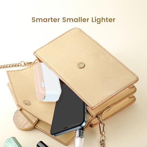 vretti Label Maker Machine with Tape - HP4 Portable Handheld Label Maker with Built-in Cutter, with a Roll of 14x40mm Tape, Bluetooth Label Printer for Personal Use, Compatible with iOS Android 7