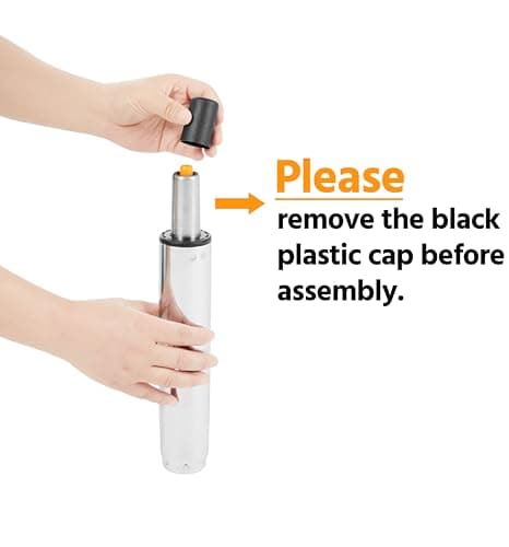 Yaheetech Desk Chair - Office Chair with Arms/Wheels for Students Swivel Faux Leather Home Computer Black 6