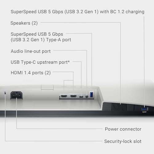 Dell S2722DC Monitor - 27-inch WQHD (2560x1440) 75Hz 4Ms Display, AMD FreeSync, Built in Speaker, USB Type-C Connectivity, Height/Pivot/Swivel/Tilt Adjust - Platinum Silver 9