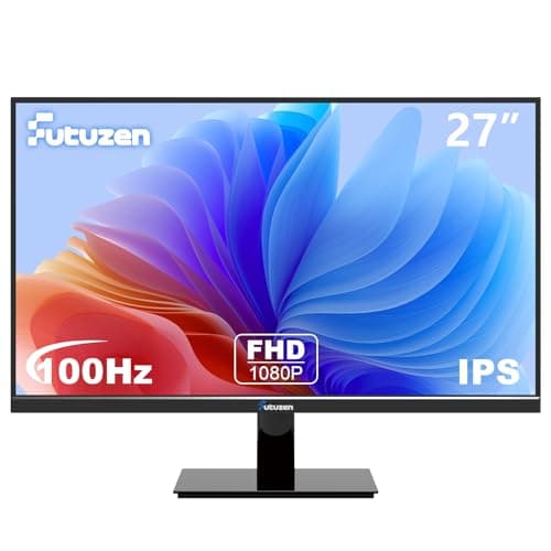 Futuzen 27 inch 100Hz 1920x1080 Ultra Thin Computer Monitor with HDMI VGA, IPS Anti Glare Screen Work PC Monitor with Eye Care Low Blue Light Wide Viewing Angle VESA Mountable, 3 Yr WRNTY