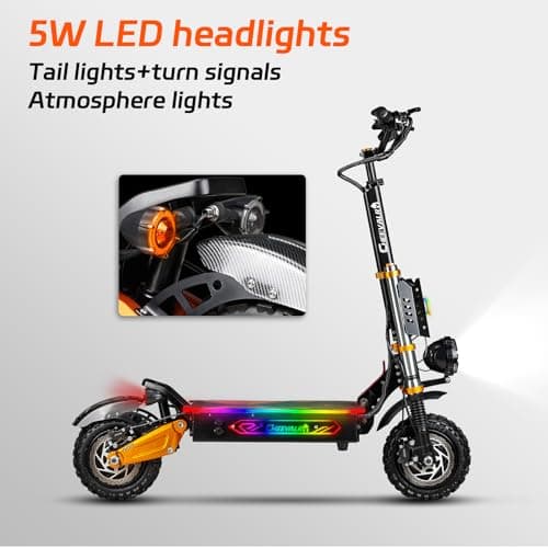 JAYSIMXIN Cheevalry S11pro Electric Scooter Adults,8000W Motor,55 mph Top Speed,with 11" All Terrain Tires,NFC,Smart Display,Dual Brake & Dual Suspension Commuting E-Scooter for Adults with Seat 9