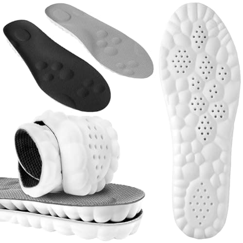 2 Pairs 4D Cloud Insole Soft Memory Foam Cushioning Insoles Relieve Foot Pain,Super Soft for Sports,Running Insoles