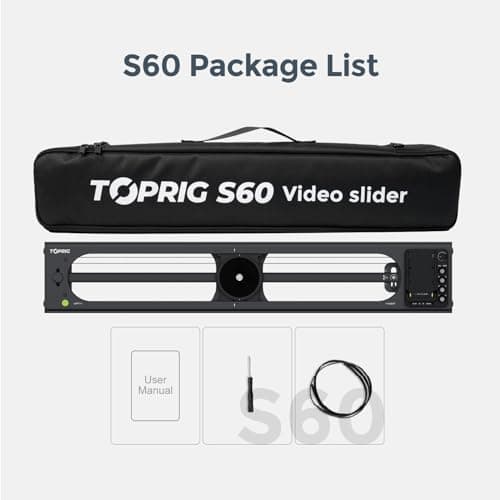 Accsoon Toprig S60 Motorized Camera Slider App Wireless Control Carbon Fiber Dolly Rail Slider Support IME Lapse Photography 6