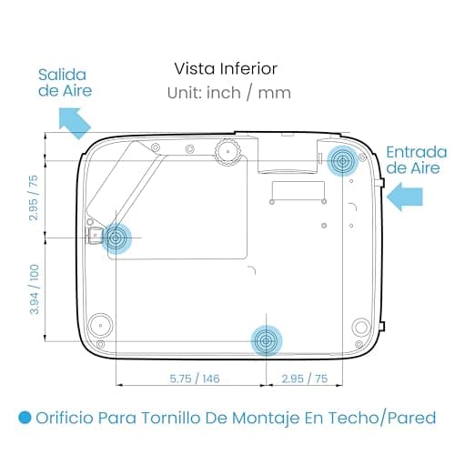 BenQ TH575 1080p Projector, White, HDMI, USB, DLP, 3800 Lumens 6