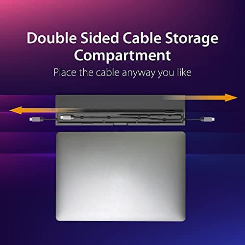 j5create USB C Docking Station- Supports up to 3 Display Simultaneously | HDMI, DisplayPort, VGA, 100W PD Fast Charging, Gigabit Ethernet | Comes with Type C Cable Compartment (JCD543) 5