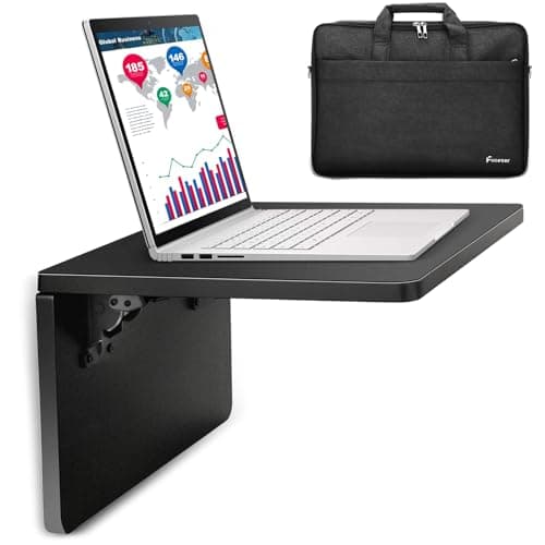 Fuceter Portable Magnetic Workstation with Bag, Magnetic Laptop Shelf with 3 Super Strong Magnets Attach to HVAC, Electronic Equipment Room, Walls and Workshops Equipment Repairs, Hands-Free & Wooden