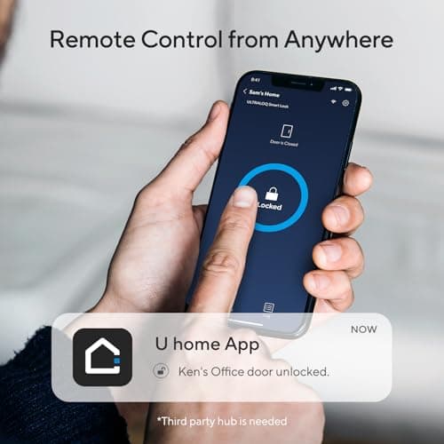 ULTRALOQ 2025 Upgrade Bolt Fingerprint Matter Smart Lock, Fingerprint Keyless Entry Door Lock, Works with Apple Home, Alexa, Google, SmartThings, IFTTT, Built in Matter Over Thread, BHMA Grade AAA 6