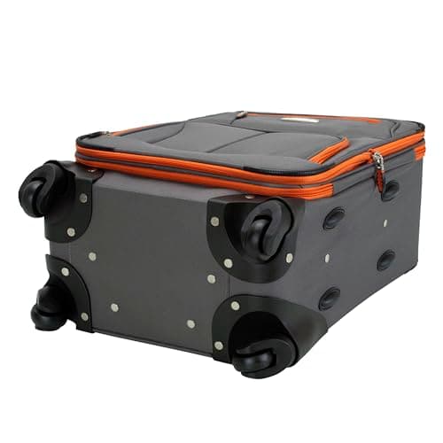 Rockland Pasadena Softside Spinner Wheel Luggage, Charcoal, Carry-On 20-Inch, F2281-CHARCOAL 6