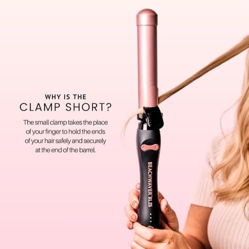 The Beachwaver Co. B1.25 Rotating Curling Iron - Midnight Rose | Automatic 1 1/4-Inch Ceramic Curling Iron - Larger Barrel Size for Medium-to-Long Hair! | Auto-Shut Off, Travel-Friendly, Dual Voltage 10