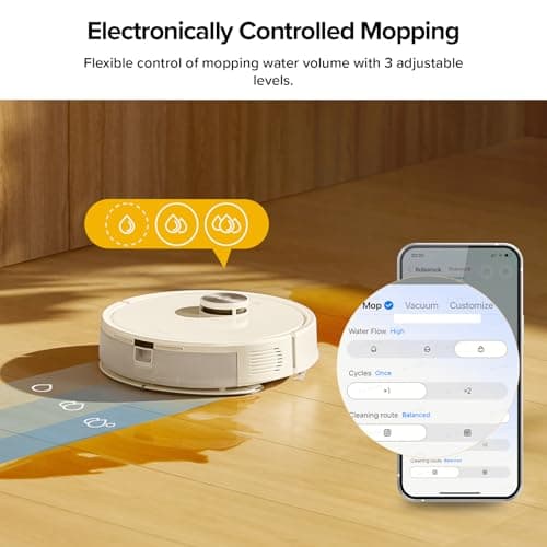 roborock Q7 M5+ Robot Vacuum and Mop, Upgraded from Q5 Max+, Up to 7-9 Weeks Self-Empty, 10000Pa Suction, Dual Anti-Tangle System for Pet Hair & Carpet, PreciSense LiDAR Navigation, App Control, White 9