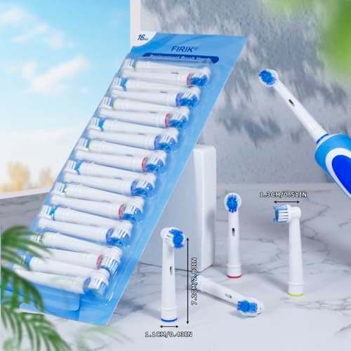 Electric Toothbrush Replacement Heads 16 Pack/Compatible Oral B Braun Replacement Brush Heads/Compatible Oral B Replacement Brush Heads 7